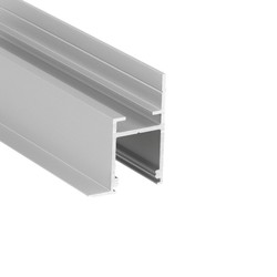 LED profil 1m aluprofil FRAME14 BC/Q - Anodisert, innsparkling, LED skinne