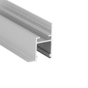 1m aluprofil FRAME14 BC/Q - Anodisert, innsparkling, LED skinne