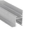 2m aluminiumsprofil FRAME14 BC/Q - Ubehandlet aluminium, innsparkling, LED-skinne