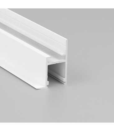 2m aluminiumsprofil FRAME14 BC/Q - Hvit lakkert, innsparkling, LED skinne 2m aluminiumsprofil FRAME14 BC/Q - Hvit lakkert, innsparkling, LED skinne