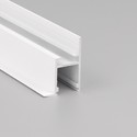 2m aluminiumsprofil FRAME14 BC/Q - Hvit lakkert, innsparkling, LED skinne