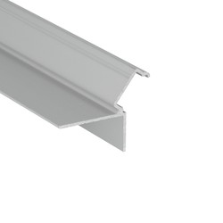 LED profil 2m aluprofil GLOW12 DOWN A1C - Anodisert, innsparkling, LED skinne