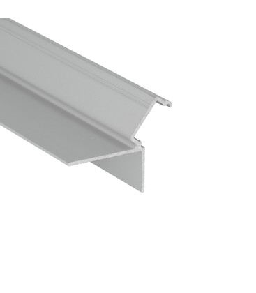 2m aluprofil GLOW12 DOWN A1C - Anodisert, innsparkling, LED skinne 2m aluprofil GLOW12 DOWN A1C - Anodisert, innsparkling, LED skinne