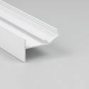 1m aluminiumsprofil GLOW12 UP A1C - Hvit lakkert, innsparkling, LED skinne