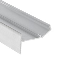 LED profil 2m aluminiumsprofil GLOW12 UP A1C - Ubehandlet aluminium, innsparkling, LED skinne