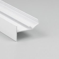 LED profil 2m aluprofil GLOW12 UP A1C - Hvit lakkert, innsparkling, LED skinne