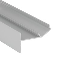 LED profil 2m Aluprofil GLOW12 UP A1C - Anodisert, innsparkling, LED-skinne