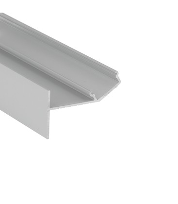 2m Aluprofil GLOW12 UP A1C - Anodisert, innsparkling, LED-skinne