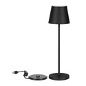 V-Tac oppladbar bordlampe, trådløs - Sort, IP54 utendørs bordlampe, touch dimbar