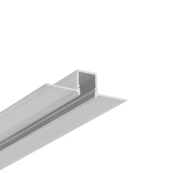 LED profil 2m aluminiumsprofil HIDE10 C4 - Ubehandlet aluminium, innsparkling, LED skinne