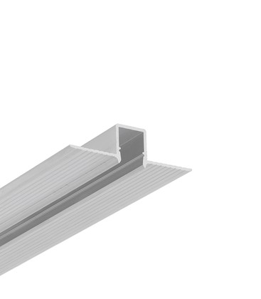 2m aluminiumsprofil HIDE10 C4 - Ubehandlet aluminium, innsparkling, LED skinne