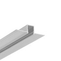2m aluminiumsprofil HIDE10 C4 - Ubehandlet aluminium, innsparkling, LED skinne
