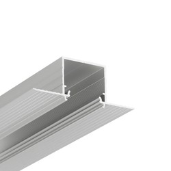 LED profil 1m aluminiumsprofil LINEA-IN20 TRIMLESS EE7F - Anodisert, innsparkling, LED skinne