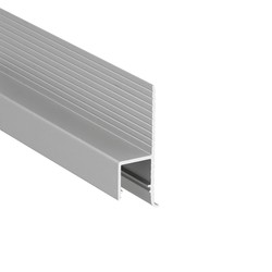 LED profil 1m aluprofil OMNI10 AC2 - Anodisert, innsparkling, LED-skinne