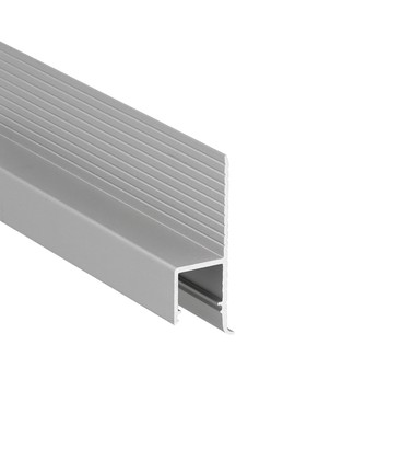 1m aluprofil OMNI10 AC2 - Anodisert, innsparkling, LED-skinne