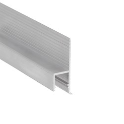 LED profil 2m aluprofil OMNI10 AC2 - Ubehandlet aluminium, innsparkling, LED skinne