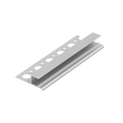 LED profil 2m aluprofil OMNI10 AC2 PLUS - Ubehandlet aluminium, innsparkling, LED-skinne