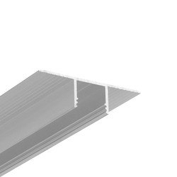 LED profil 2m aluprofil PLANE14 IN BC3 - Ubehandlet aluminium, innsparkling, LED skinne