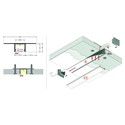 2m aluminiumsprofil PLANE14 IN BC3 - Anodisert, innsparkling, LED-skinne