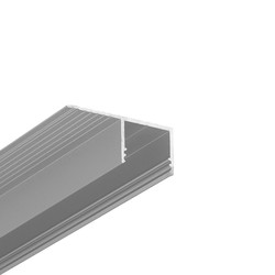 LED profil 2m aluminiumsprofil PLANE14 SIDE BC3 - Anodisert, innsparkling, LED skinne