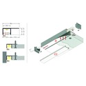 2m aluminiumsprofil PLANE14 SIDE BC3 - Hvit lakkert, innsparkling, LED skinne