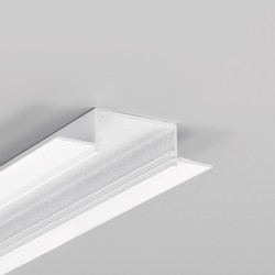 LED profil 1m aluprofil VARIO30-04 ACDE-9 - Hvit lakkert, innsparkling, LED skinne