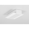 1m aluprofil VARIO30-05 ACDE-9 - Hvit lakkert, innsparkling, LED skinne