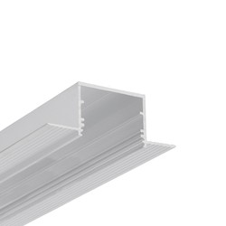 LED profil 2m aluprofil VARIO30-05 ACDE-9 - Ubehandlet aluminium, innsparkling, LED skinne