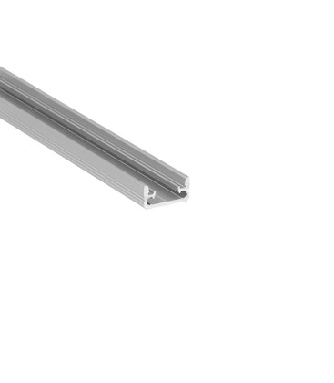 1m aluminiumsprofil FLOOR8 K - Anodisert, flisprofil, LED skinne