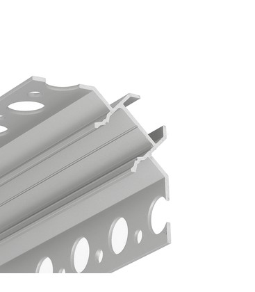 1m aluprofil UNI-TILE12 90DEG C PLUS - Anodisert, flisprofil, LED skinne 1m aluprofil UNI-TILE12 90DEG C PLUS - Anodisert, flisprofil, LED skinne
