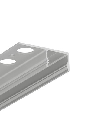 2m aluprofil UNI-TILE12 180DEG C PLUS - Anodisert, fliseprofil, LED skinne