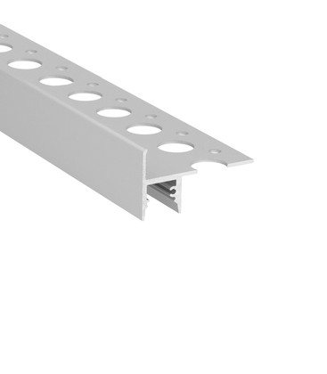 1m aluprofil UP-TILE10 A - Anodisert, fliseprofil, LED skinne 1m aluprofil UP-TILE10 A - Anodisert, fliseprofil, LED skinne