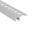 1m aluprofil UP-TILE10 A - Anodisert, fliseprofil, LED skinne