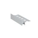 1m aluprofil UP-TILE10 A - Anodisert, fliseprofil, LED skinne