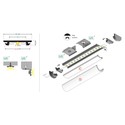 2m aluprofil ARC12 CD/U5 - Ubehandlet aluminium