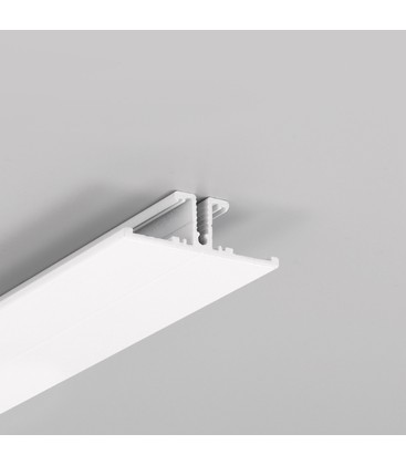 2m aluprofil BACK10 A/UX - Hvit lakkert