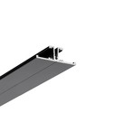 2m aluminiumprofil BACK10 A/UX - Svart lakkert