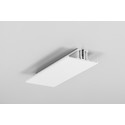 2m aluprofil BACK10 A/UX - Hvit lakkert