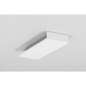 2m aluprofil BACK10 A/UX - Hvit lakkert