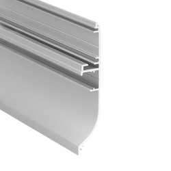 Arkitektonisk 1m aluminiumsprofil SKIRT10 AC2/Q9 - Anodisert