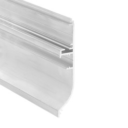 Arkitektonisk 1m aluminiumsprofil SKIRT10 AC2/Q9 - Ubehandlet aluminium