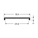 2m monteringsprofil VARIO30-09 - Anodisert