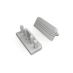 Ender 1 stk. Endestykke SURFACE10 GEN2 - Grå