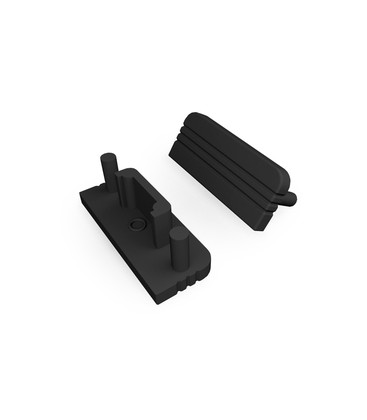 1 stk. Endestykke SURFACE10 GEN2 - Svart 1 stk. Endestykke SURFACE10 GEN2 - Svart