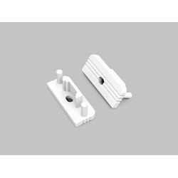 Ender 1 stk. Endestykke SURFACE10 GEN2 - Med hull, hvit