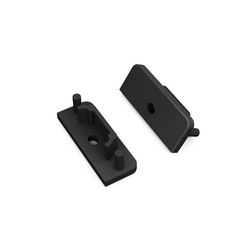 Ender 1 stk. Endestykke SURFACE14 GEN2 - Med hull, sort