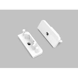 Ender 1 stk. Endestykke SURFACE14 GEN2 - Med hull, hvit