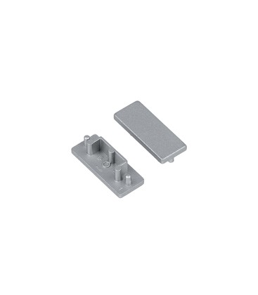 1 stk. Endestykke SURFACE14.V2 - Sølvfarget
