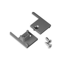 Ender 1 stk. Endestykke UP-TILE10 - Sølvfarget