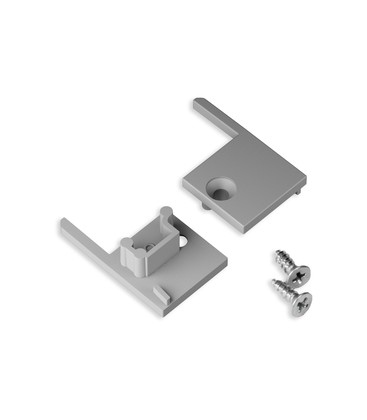 1 stk. Endestykke UP-TILE10 - Grå